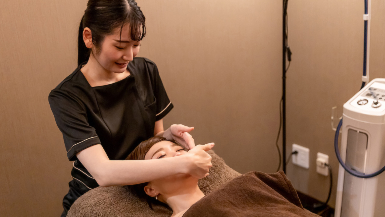 エステサロンの施術の様子